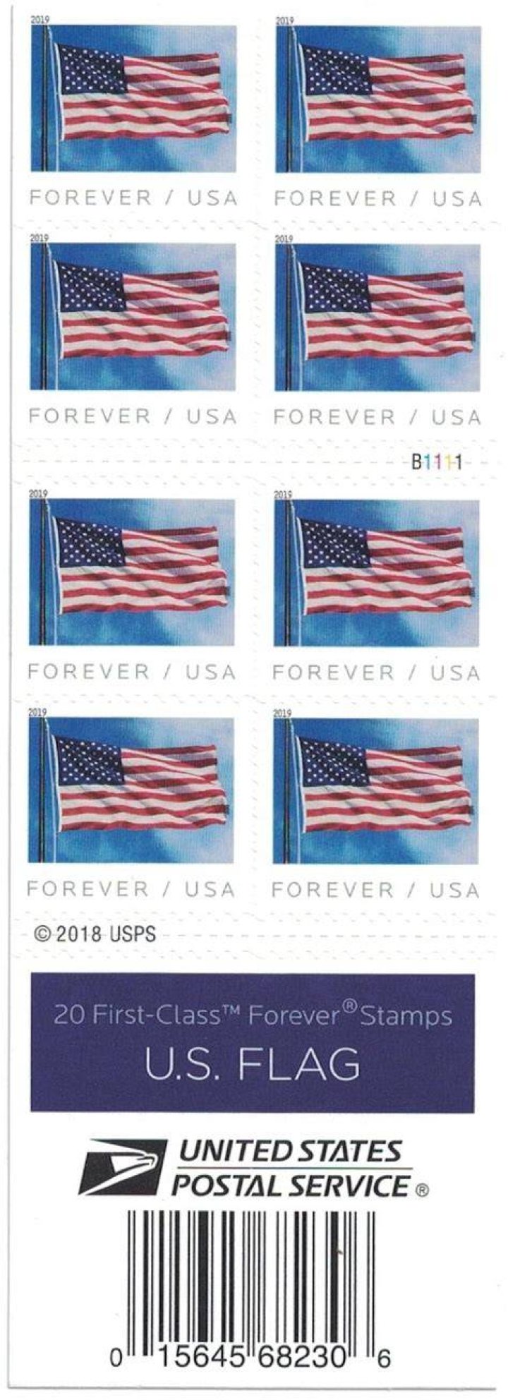 How much does a sheet of 20 Forever stamps cost?