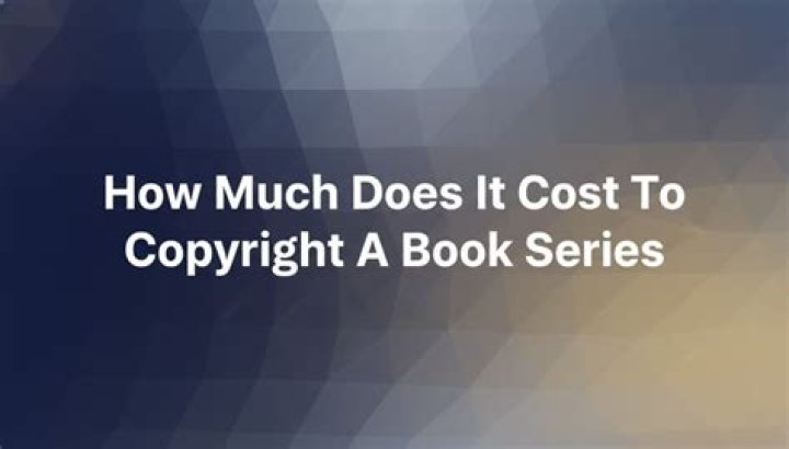 How much does it cost to copyright a book title?