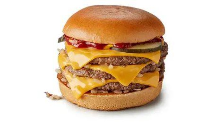 How much is a triple cheeseburger from McDonald's?