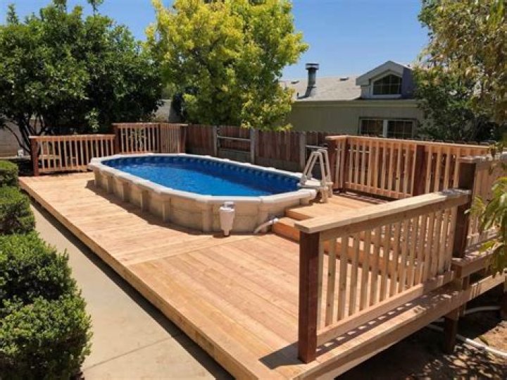 How much is above ground pool with deck?