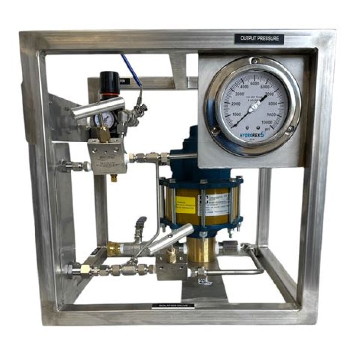 How often should a hydrostatic test be performed on an air cylinder?