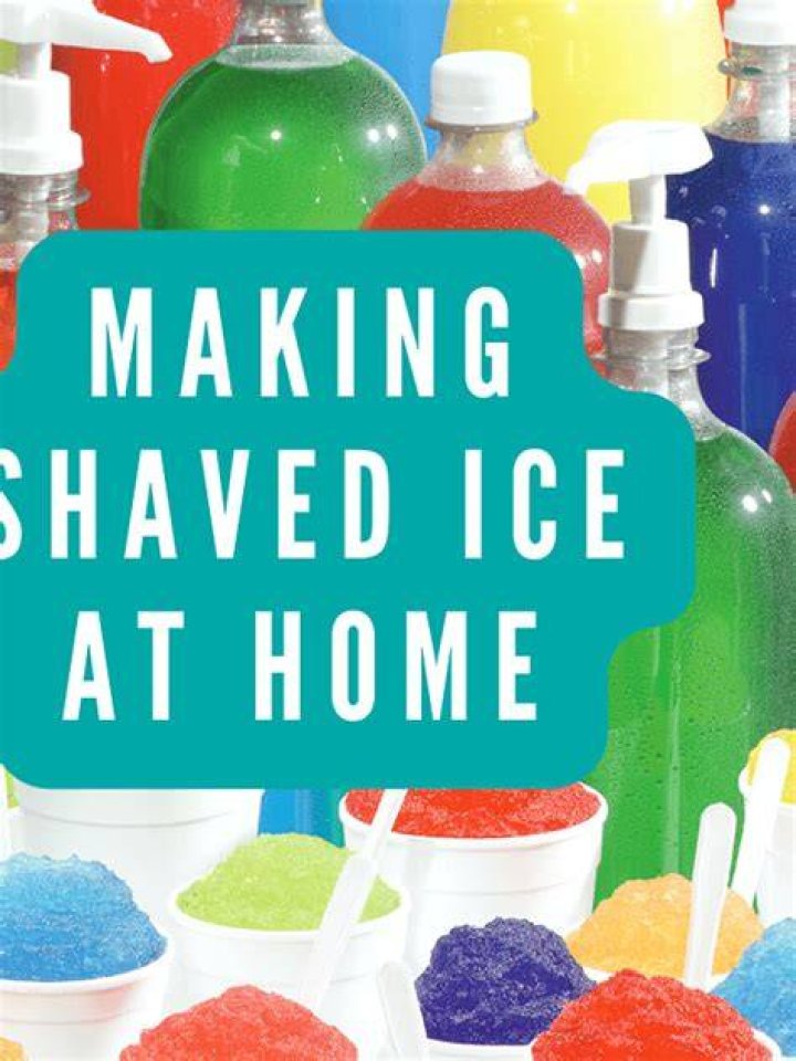 How shaved ice is made?