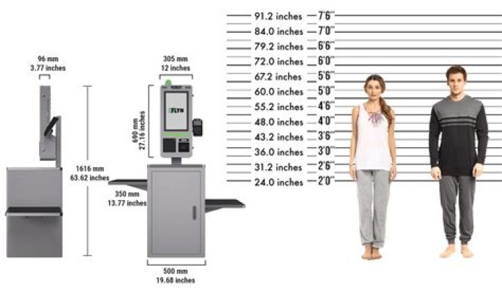 How tall is a checkout counter?