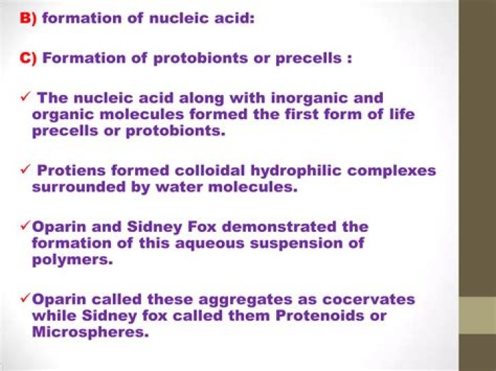 How were Protobionts formed? | ContextResponse.com