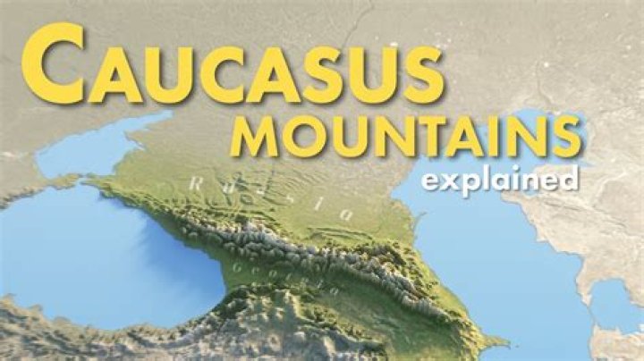 How were the Caucasus mountains formed?