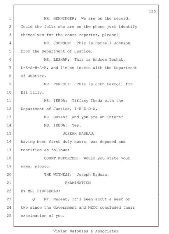 Is a deposition transcripts public record?