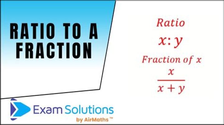 Is a ratio a fraction?