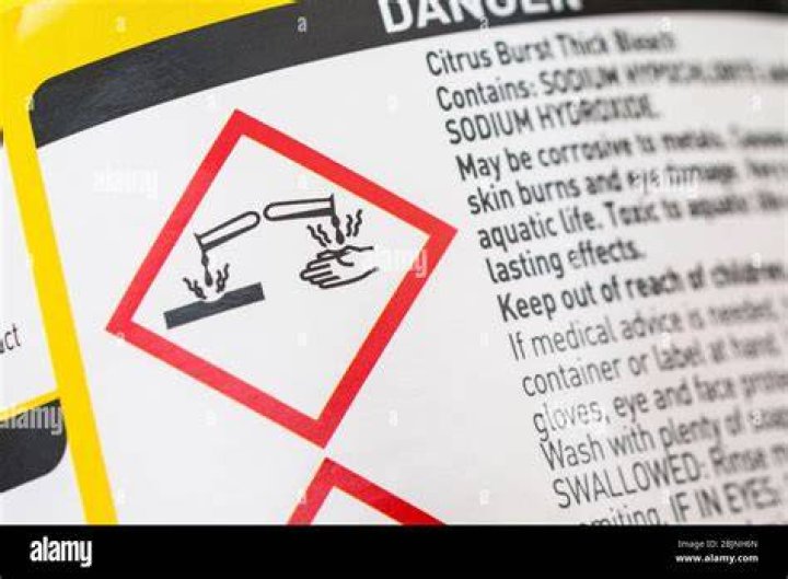 Is bleach a hazardous material?