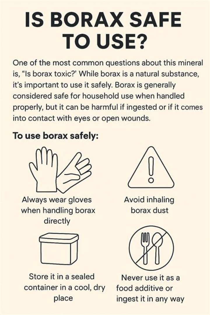 Is diluted Borax safe?