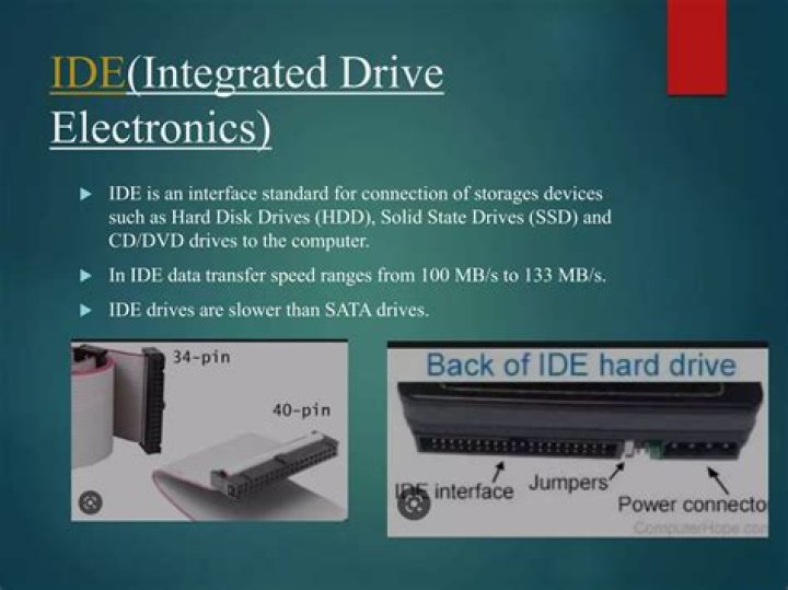 Is IDE slower than SATA?