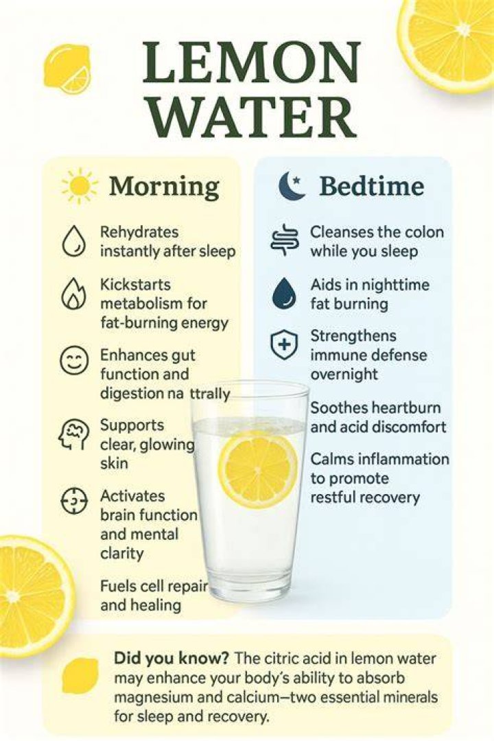 Is it good to drink lemon tea at night?
