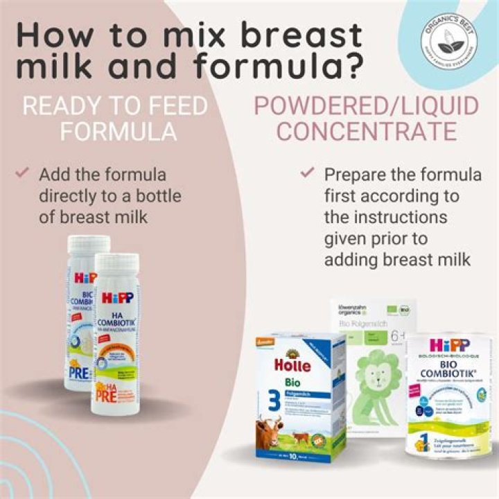 Is it OK to mix formula with breast milk?