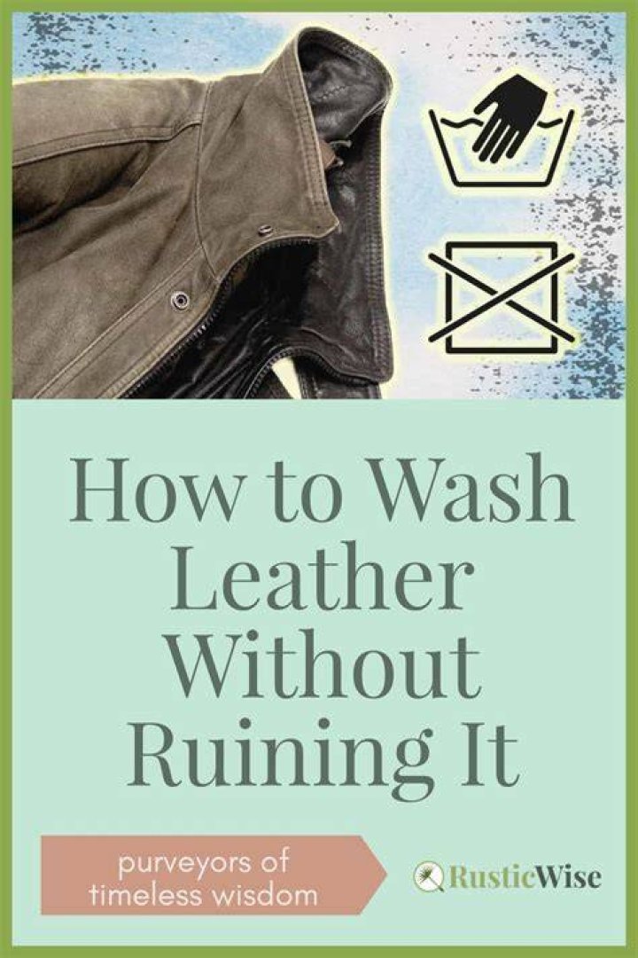 Is it OK to wash leather bags?