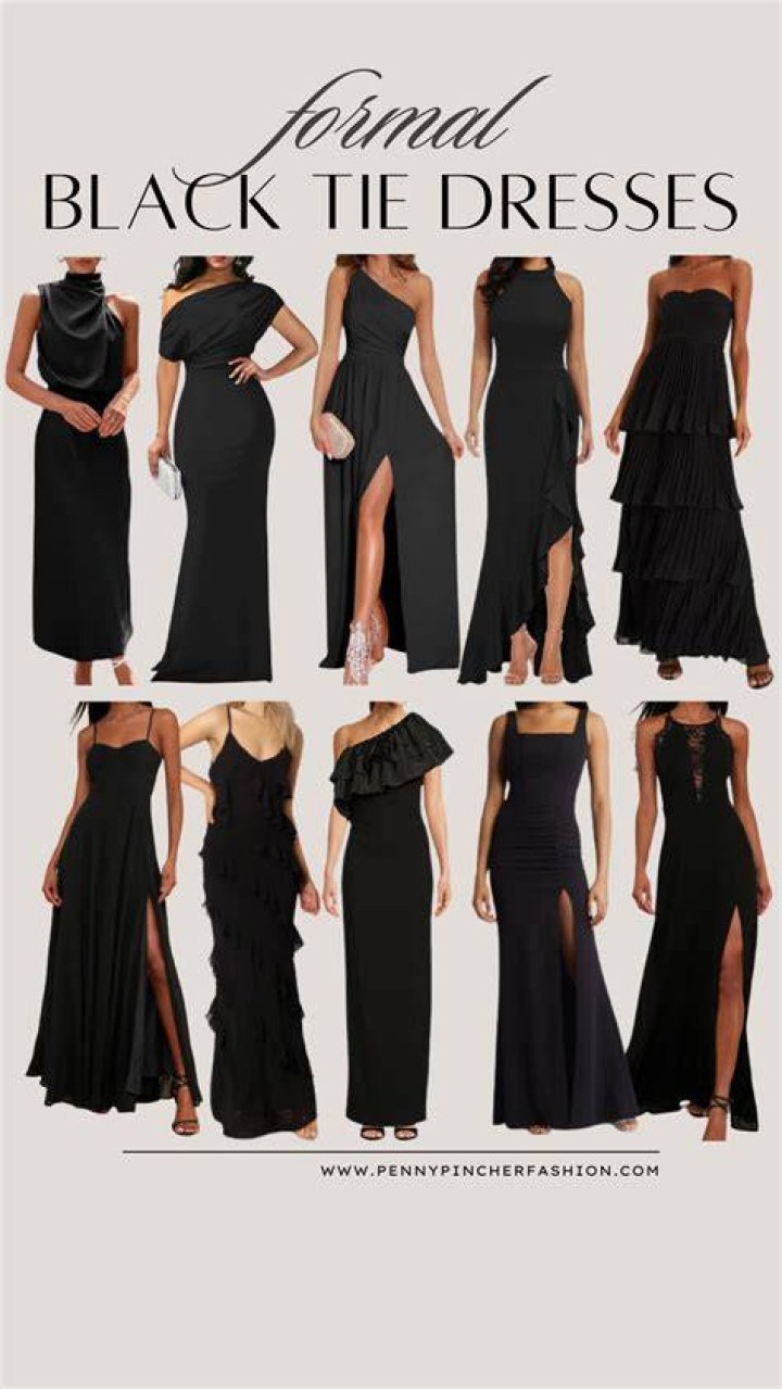 Is it OK to wear a black dress to a black tie wedding?