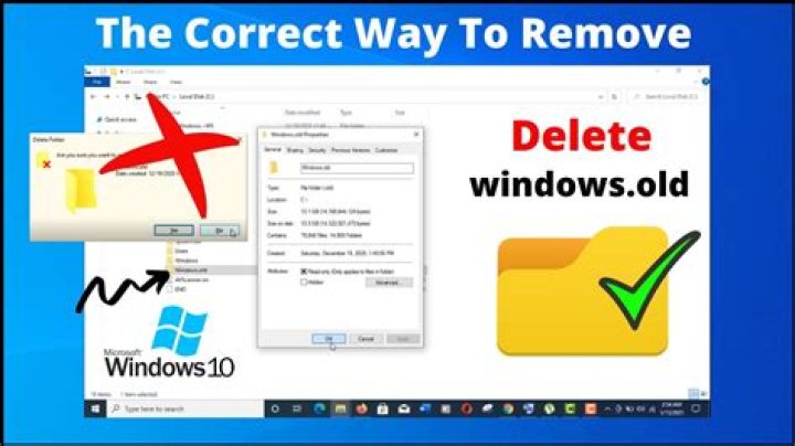 Is it safe to delete Windows old Windows 10?