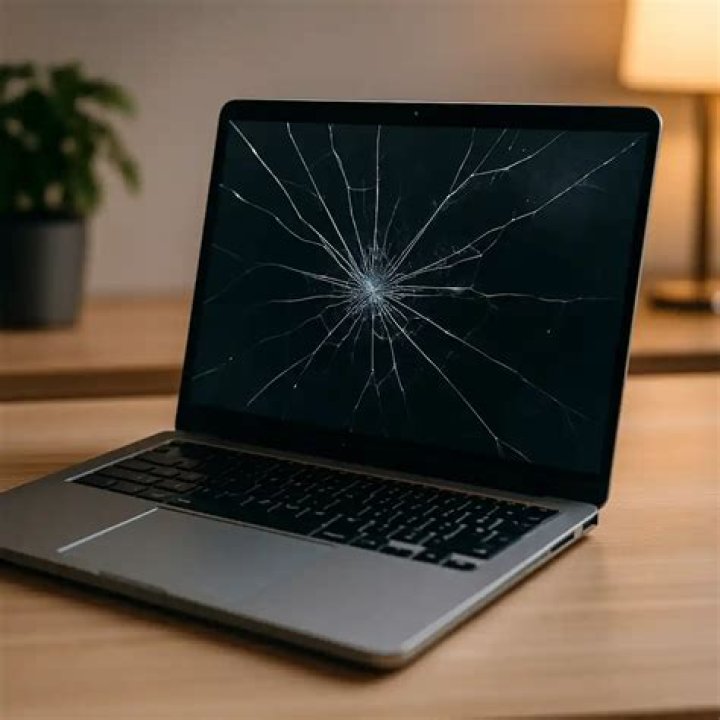 Is it safe to use a laptop with a cracked screen?