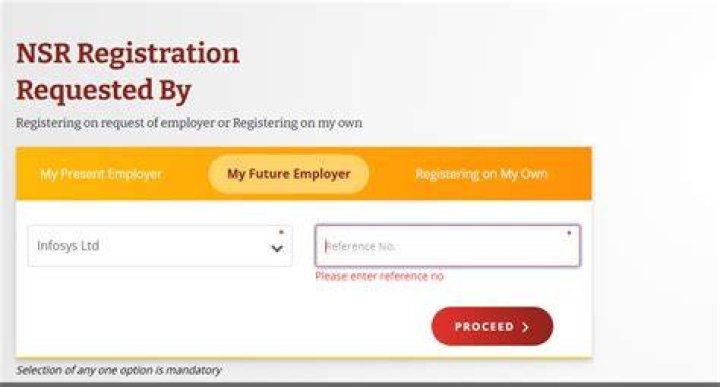 Is NSR registration mandatory?