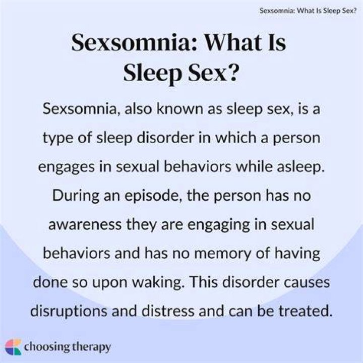 Is sexsomnia a real condition?