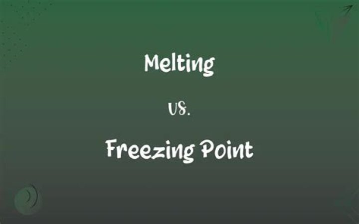 Is the melting point and freezing point the same temperature?