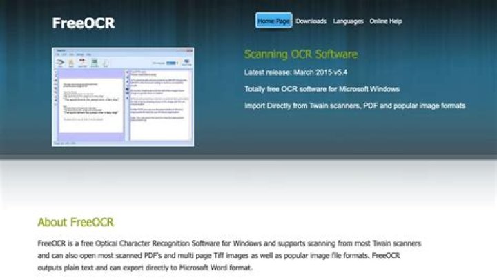 Is there any free OCR software?