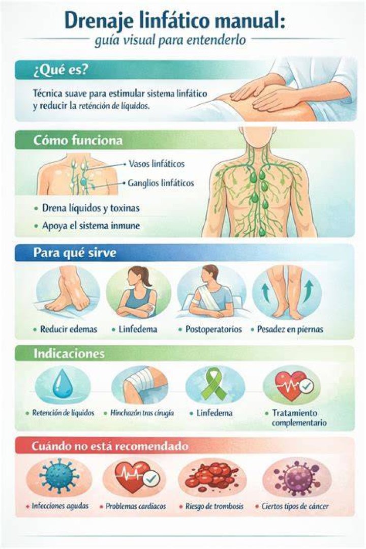¿Qué es drenaje linfatico de pierna?