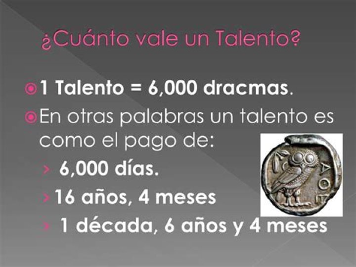 ¿Qué es un talento en la Biblia?
