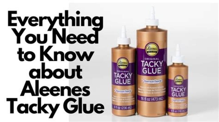 What's the difference between tacky glue and regular glue?