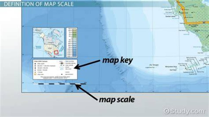 What's the purpose of the scale on a map?