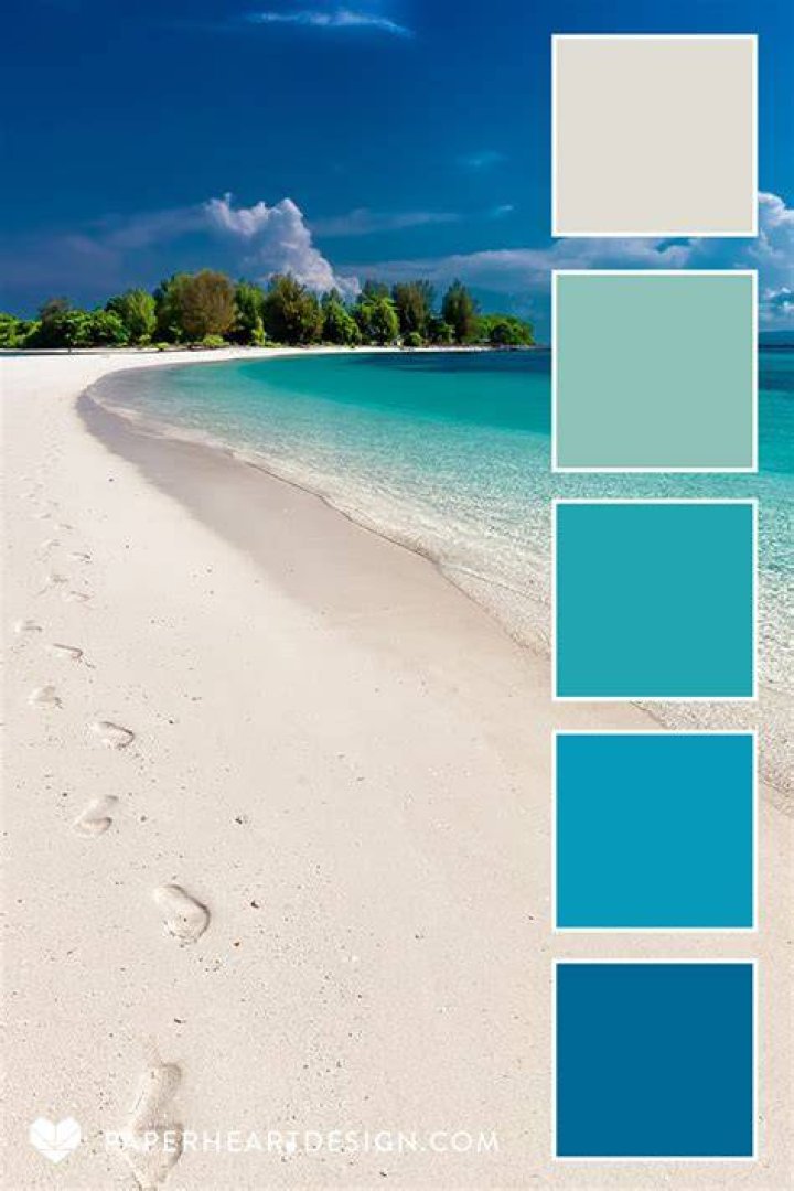 What are beach theme colors?