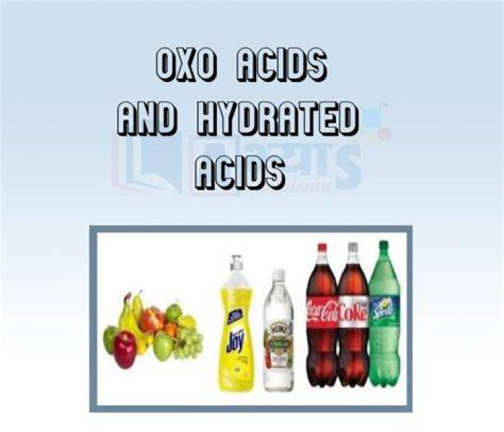 What are oxo acids give examples?