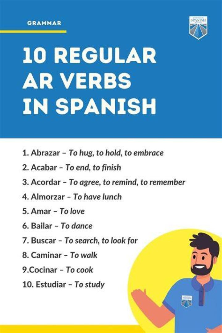 What are regular AR verbs in Spanish?