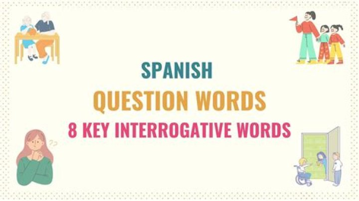 What are some interrogative words in Spanish?