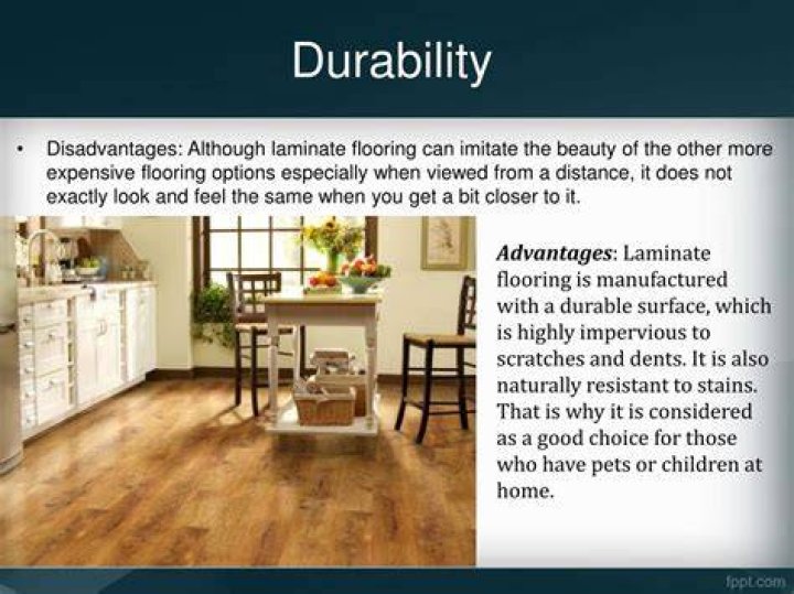 What are the advantages and disadvantages of laminate flooring?