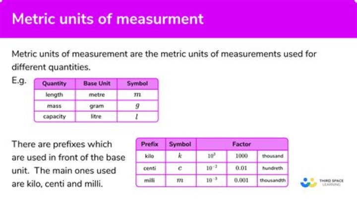 What are the basic units of the metric system?