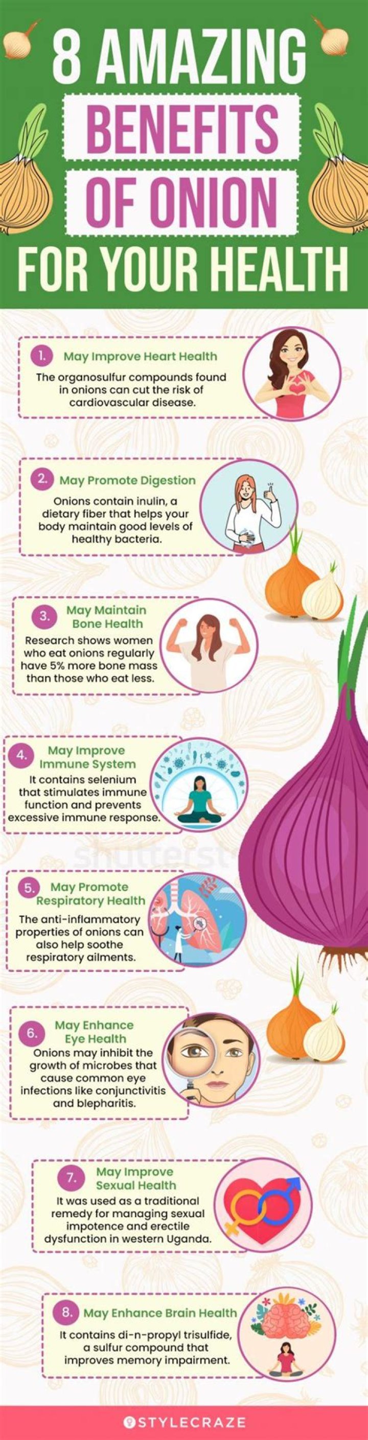 What are the benefits of onion leaves?