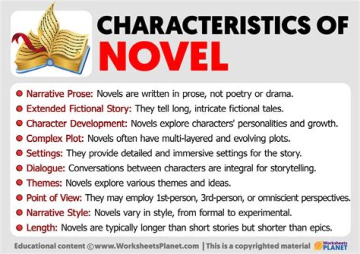 What are the characteristics of novel?