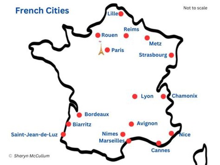 What are the cities in France?