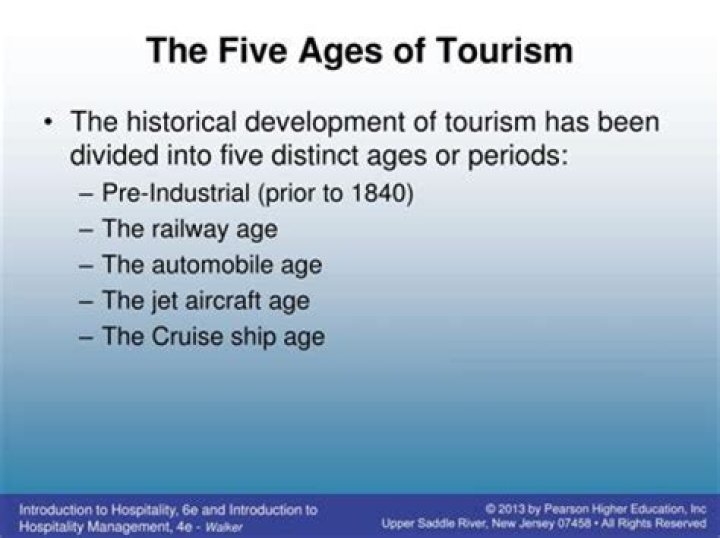 What are the five ages of tourism?