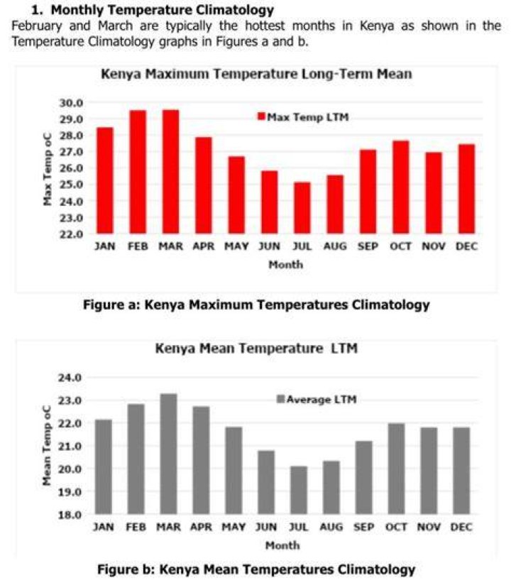 What are the hottest months in Kenya?