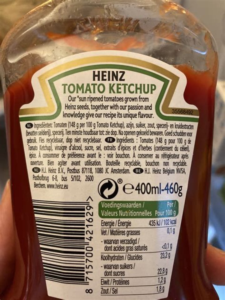 What are the ingredients in Heinz Tomato Ketchup?