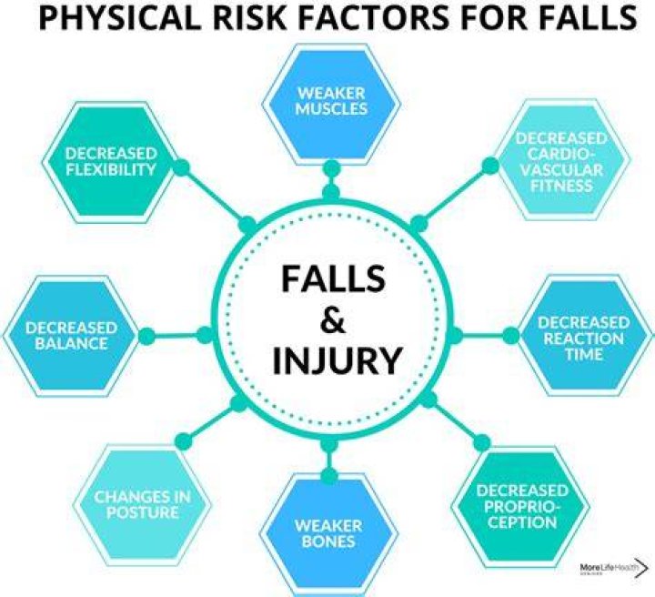 What are the risk factors of falls in the elderly?