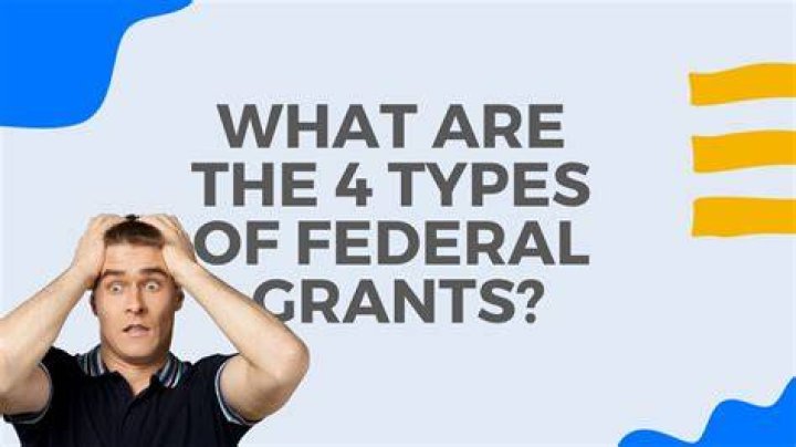 What are the three types of federal grants?
