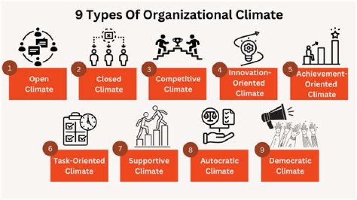 What are the types of Organisational climate?