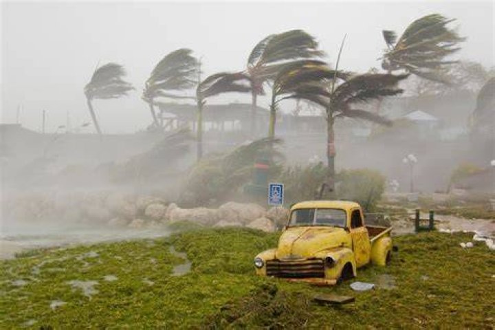 What are the weather conditions during a hurricane?