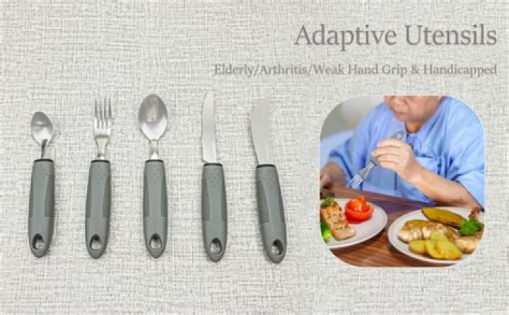 What are utensils with large grip handles used for?
