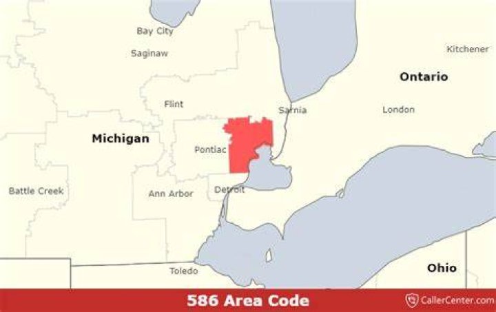 What area code is 586 belong to?
