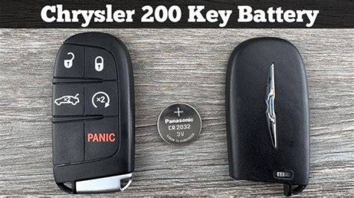 What battery does a Chrysler 200 key fob take?
