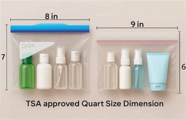 What can fit in a quart size bag?