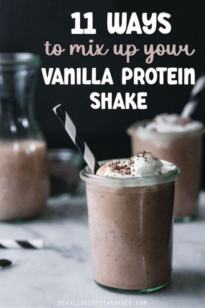 What can I add to vanilla protein shake?