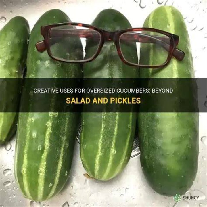 What can I do with oversized cucumbers?